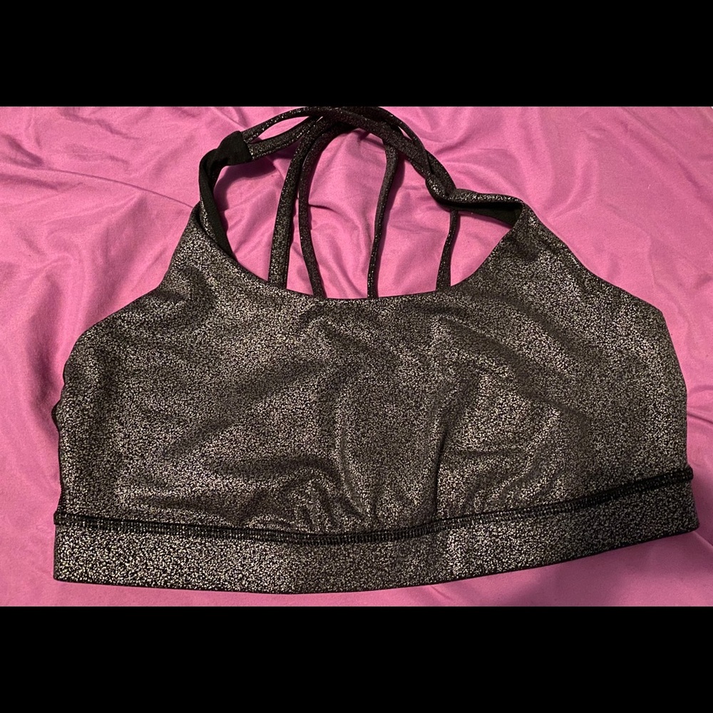 Gently used Lululemon Silver bra - size 10
